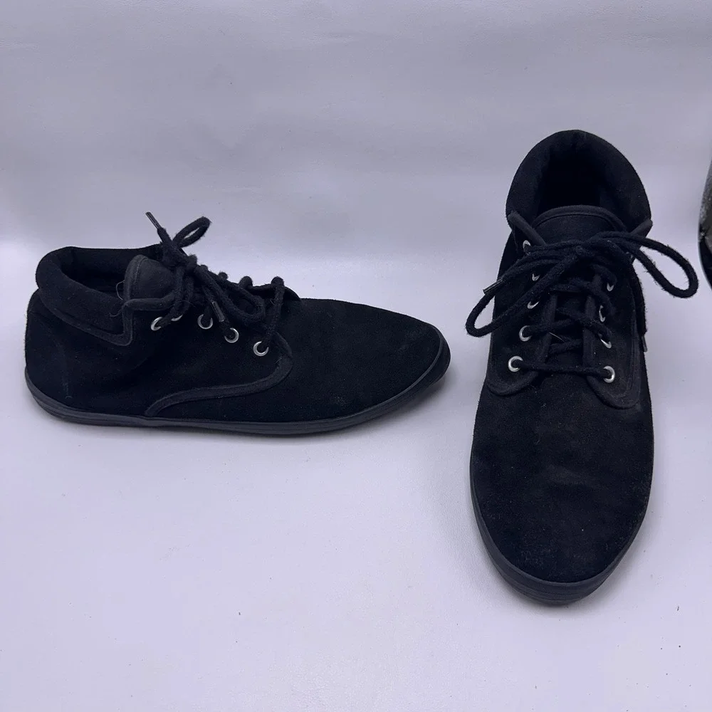 Vintage 90s Forenza Black Suede Chukka Boots - Women's 11 W